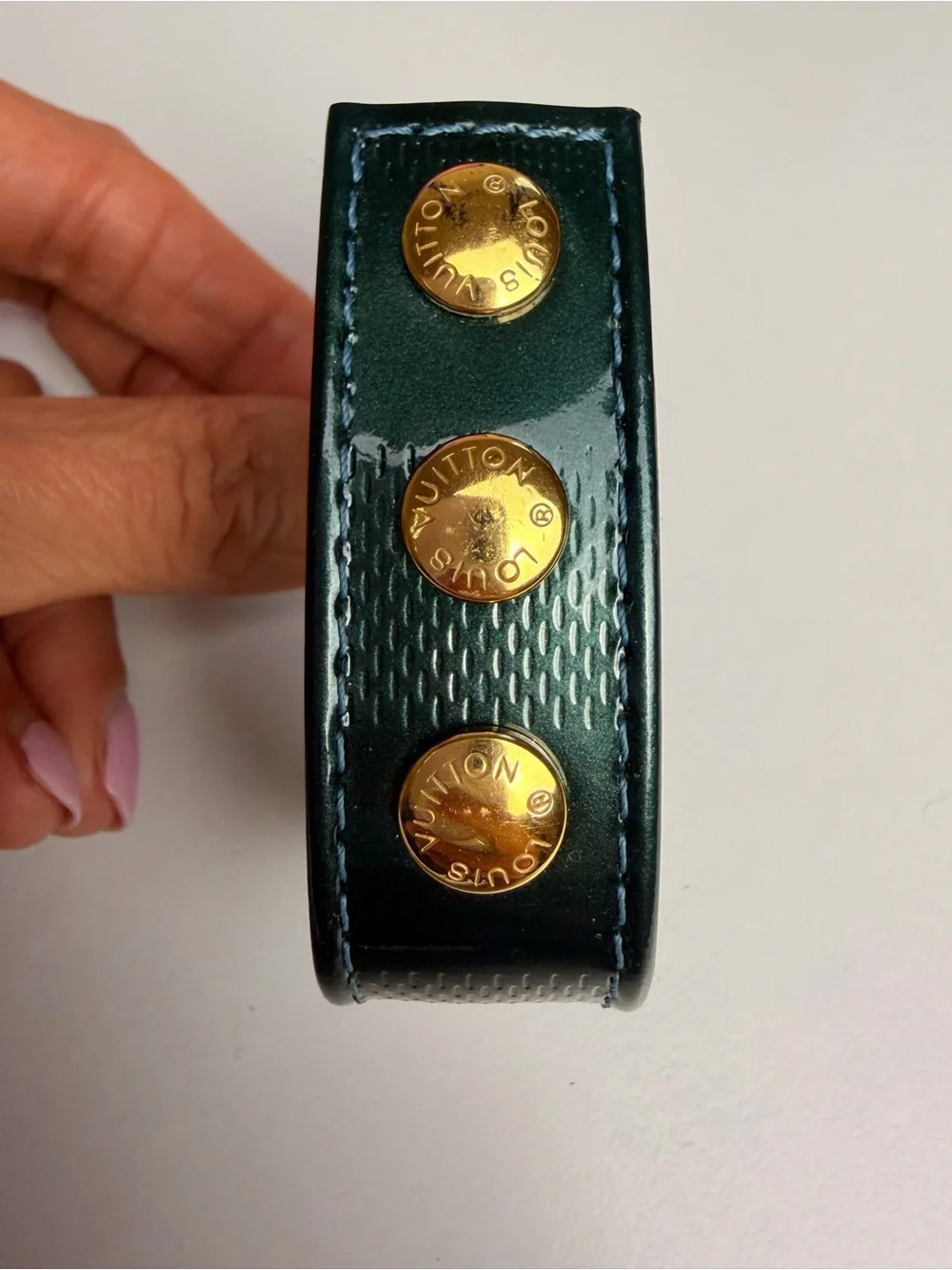 Louis Vuitton Vernis Damier Bracelet with COA/Dustbag